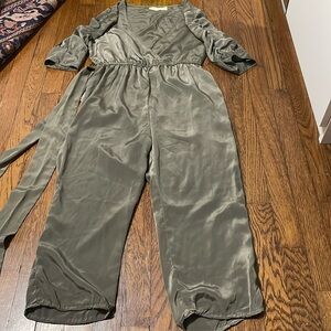Elegant Olive Green jumpsuit